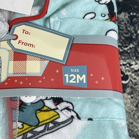 Toddler Disney 12 Months 100 Mickey Mouse Friends Matching Family 2pc Pajama Set - Picture 3 of 10